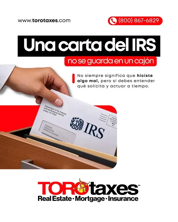 Una carta del IRS puede generar muchas dudas.No la guardes en un cajón. 📩Entender lo que te están solicitando es el prim...